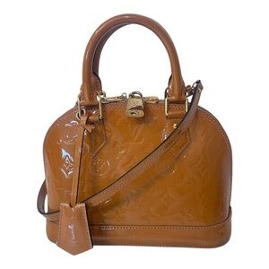 Louis Vuitton Alma BB Vernis Rose Velours